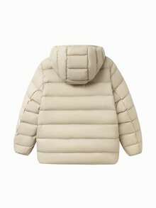 Balabala Kids Lightweight Down Jacket Fall/Winter – Hooded Water & Oil Resistant Family Style - Khaki - View 5