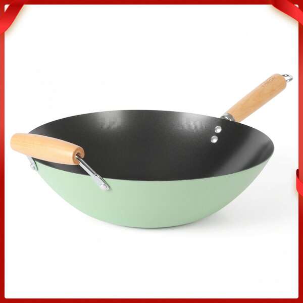Kitchen Wok, Carbon Steel, 14"