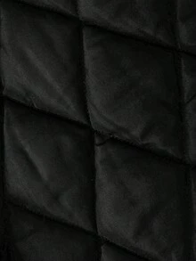 Manteau parka à capuche épais doublé thermique pour femmes grande taille, veste d'hiver pour l'extérieur - Noir - Voir 9