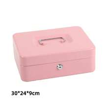 Caja de llaves portátil, caja de seguridad para el hogar y la tienda, caja de acero para dinero, caja de seguridad para efectivo, almacenamiento oculto para monedas, dinero y joyas