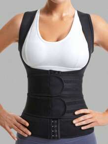 1pc Waist Trainer Corset, Posture Corrector With Breathable Back Support, Abdominal Control Compression Belt, Suitable For Women Sports Waist Shaping
