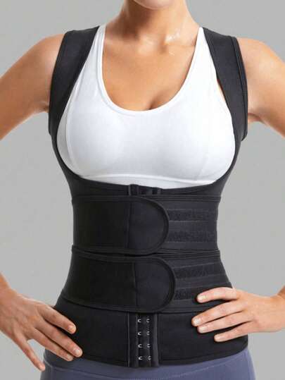 1pc Waist Trainer Corset, Posture Corrector With Breathable Back Support, Abdominal Control Compression Belt, Suitable For Women Sports Waist Shaping