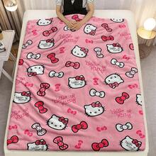 1pc Sanrio Hello Kitty Printed Throw Blanket, Lightweight All Season Blanket Suitable For Gifting To Friends And Family, Party Decor, Sofa, Bedroom And Living Room Home Decor, Leisure And Travel/Camping
