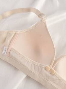 3 Pcs Wireless Front Closure Nursing Maternity Bras For Women, Multi-Color