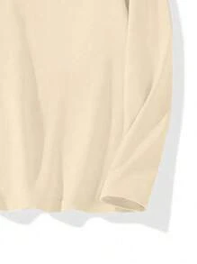 Men's Versatile Piece For Autumn | Apricot Round Neck New York Element Printed Long Sleeve T-Shirt, Suitable As A Gift For Husband, Boyfriend, Or Friend, Fall