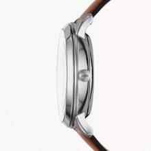 Fossil Neutra Fashion Automatic Watch For Men ME3160 Blue Round Dial And Brown Leather Strap Casual Watch Suitable For Daily Business Wear Ideal Birthday Gift For Men Boyfriend Father