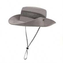 1 件装钓鱼帽 UPF 50+ 宽边遮阳帽 男女款防紫外线太阳帽、帽子和徒步旅行帽 - D - 查看 11