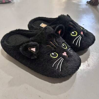 Cómodas zapatillas de invierno con diseño de perro salchicha de dibujos animados - Zapatos suaves y cálidos para el hogar con suela de tela, lavables a mano, zapatillas unisex para hombres y mujeres