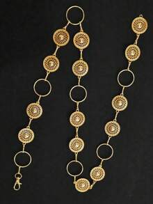 1 Peça Corrente de Cintura Oca Feminina, Acessório Versátil e de Alta Qualidade, Adequado para Uso Diário, Festa de Aniversário, Vestido de Casamento, Decoração de Cintura no Outono, Halloween