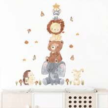 1 pièce Autocollants muraux girafe, autocollants muraux d'animaux de bande dessinée mignons, art mural de chambre de bébé, autocollants décoratifs de jardin d'enfants