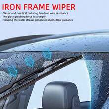 1PC Bone Iron Frame Wiper Universal U/J Hook 9mm 14 "16" 17 "18" 19 "20" 21 "22" 24 "Professional Grade Wiper Automotive Parts Universal Fit Automotive Silent And Seamless