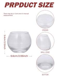 1pc Crystal Clear Cup Glass Candle Holder, Decorations, Scented Candle Cups, Outdoor Patio Decoration, Hotel Decoration, Room Decoration, Office Desktop Decoration, Scented Candle Cups, Candlelight Dinner, Room Atmosphere, Suitable For Wedding, Family Gathering, Party, Table Decoration, Home Aesthetics, Birthday Gifts, Graduation Gifts, Anniversaries, Gifts, Gifts.