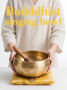 尼泊尔颂钵套装，包含颂钵、敲击棒、垫子和收纳袋。独特的尼泊尔锤纹雕刻设计。敲击并旋转可发出舒缓的声音，有助于放松身心、冥想、平静思绪、缓解失眠和焦虑。适合派对、聚会，也可作为乐器使用，是送给青少年的理想礼物。 - 彩色 - 查看 2