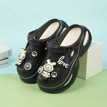 Women Clogs - Blanco y negro + conejo espacial - Ver 8