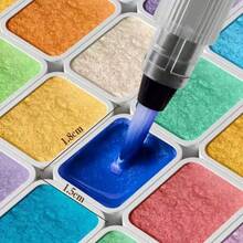 180 COULEURS (98 Perles Fausses + 82 unicolore) PEINTURES À L'AQUARELLE D'ARTISTE | Pigment Élevé Qualité Professionnelle | Pour Peinture, Art Floral de Fil | Artistes, Étudiants, Artisanat DIY / Apportez Une Palette de Couleurs, Pour Fournitures Scolaires, Rentrée des Classes - Multicolore - Voir 4