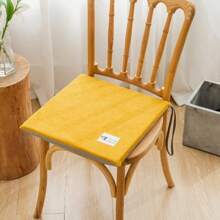 1pc Office Chair Cushion With Strap And Anti-Slip, Thickened Rebound High-Density Sponge Seat Pad For Long Sitting Without Sinking, Zipper For Easy Washing, Set Can Be Machine Washed, Nordic Simple Style, Patio Wicker Chair, Windsor Chair, Living Room Outdoor Yard Furniture Chair Mat Seat Cushion Chair Pillow Cushions Gaming Chair