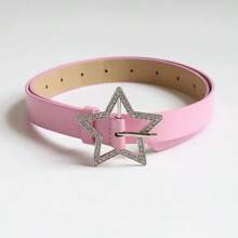 1 件千禧多巴胺甜心风格粉色 Y2K 女士腰带，全新夏季星空腰带设计