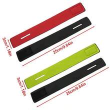 12PCS Fishing Rod Bands Straps Fasteners For Made Up Rods Reusable Ties Adjustable - Red - View 6