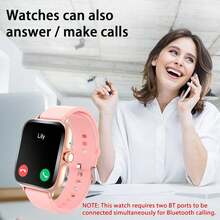 SIMSONLAB Smartwatch With Wireless Call/Dial, Multiple App Reminders, Unisex, Sports Watch, Customizable Wallpaper, Compatible With IOS/Android - Multicolor - View 3