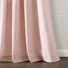 LUSH DECOR Boho Pom Pom Tassel Linen Window Curtain Panel Navy Single 52X84 Halloween-Fall Decor-Room Decor - 臉紅 - 查看 5