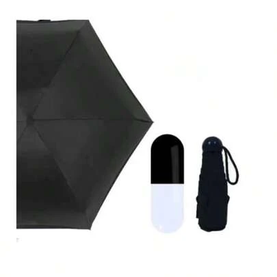 332 - Mini Sombrinha Guarda Chuva Modelo Capsula Comprimido Compacto Cabe no Bolso
