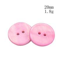 5 PIEZAS de botones naturales de concha de 2 agujeros de nácar de agua dulce rosa para coser en ropa, camisas, gemelos, manualidades y scrapbooking