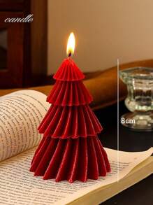 Christmas Aromatherapy Candle Center Decoration, Multiple Home Decoration Candles, Red Christmas Slender Candles, Suitable For Christmas Gift Decoration, Women's Gifts, Close Friend Gifts, Winter Gifts