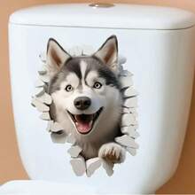 Funny DOGS Sticker For Toilet Seat - 香檳色 - 查看 3
