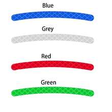 10/20/100pcs Mountain Bike Reflective Sticker Set, With Reflective Wheel Stripes, Suitable For Motorcycle, Car And Bicycle. Decorative Warning Stickers, Decorative Reflective Stickers - Multicolor - View 11