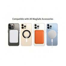 Suitable For 16/15/14/13/12 Pro Max 16 Plus, And Earlier Versions Of Fashion Bohemian Floral Pattern Phone Case.With Shockproof Protection, Magnetic Wireless Charging And Transparent Acrylic Design. - 無色 - 查看 12
