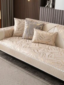 1 件四季沙发垫套，现代简约防滑沙发座椅保护套，防尘可洗沙发套，柔软时尚的奶油色，宠物友好，适合 L 型沙发、卧室、办公室、客厅 - 白色 - 查看 6