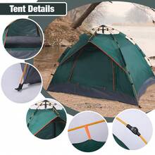 3-4 Man Automatic Instant Double Layer -Up Camping Tent Waterproof Outdoor - 1 - View 3