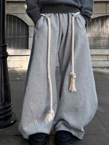 Men's Fashion Wide Leg Loose Casual Sweatpants