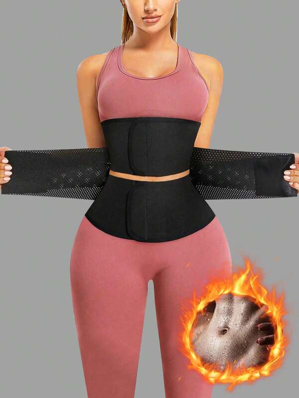 1pc Women's Waist Trainer Exercise Waist Slimming Clip, Breathable Waist Cincher, Tummy Control Shapewear Exercise Waist Belt Suitable For Workout Home Sports And Walk