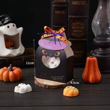 10个万圣节跨境新款糖果礼袋，万圣节南瓜派对包装盒二合一装饰收纳，适合万圣节氛围的节日主题图案，派对糖果/小礼物包装必备，轻巧便携，适合讨糖活动 - 彩色 - 查看 13