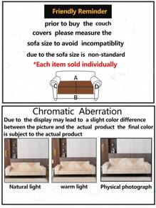 1 件四季沙发垫套，现代简约防滑沙发座椅保护套，防尘可洗沙发套，柔软时尚的奶油色，宠物友好，适合 L 型沙发、卧室、办公室、客厅 - 白色 - 查看 12