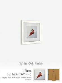 XXBANZHUAN 多种尺寸方形相框：30x30厘米/25x25厘米/20x20厘米/15x15厘米/13x13厘米/10x10厘米 | 6种现代饰面（哑光黑/浅木色/棕色/金色/白橡木色/米色） | 防碎高清亚克力玻璃，配有锯齿挂钩，方便墙面安装 | 适用于家居、办公室墙面和桌面展示 | 婚礼、生日、乔迁之喜的独特礼物