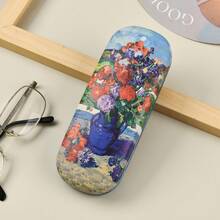 1pc Van Gogh/Monet Oil Painting Style Eyeglasses Case - A - View 6