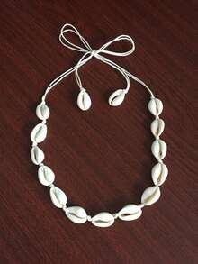 Bohemian Beach Boho Shell Choker Necklace, Fashion Jewelry Seashell Pendant Necklace For Summer - Multicolor - View 4