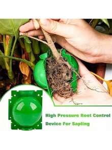 1 قطعة/10 قطع علبة زراعة جذور الأشجار، أداة زراعة الكرات الجذرية، علبة زراعة تحت ضغط عال لأقلمة العقل والتطعيم وترقيق الأوراق، ملحقات زراعة الشتلات والعقل النباتية - أخضر - مشاهدة 3