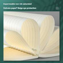 Promoção de Materiais Escolares, Caderno com Capa Transparente de PP, Bloco de Notas em Branco, Tamanhos A4, A5, B5, A6, Cadernos Espirais, Papel de Caderno em Branco com Grade Horizontal, Cadernos Espirais para Estudantes