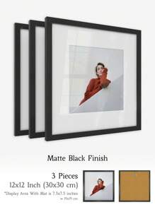 XXBANZHUAN 多种尺寸方形相框：30x30厘米/25x25厘米/20x20厘米/15x15厘米/13x13厘米/10x10厘米 | 6种现代饰面（哑光黑/浅木色/棕色/金色/白橡木色/米色） | 防碎高清亚克力玻璃，配有锯齿挂钩，方便墙面安装 | 适用于家居、办公室墙面和桌面展示 | 婚礼、生日、乔迁之喜的独特礼物