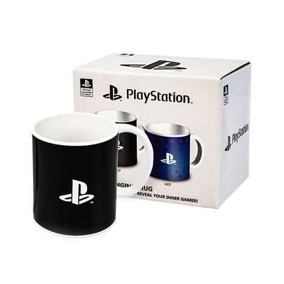  Vanilla Underground X PlayStation Womens Black Heat Changing Mug | PlayStation Product | Officially Licensed Merch