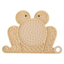 PETSIN 1pc Silicone Slow Feeder Mat, Fish/Frog Shaped, Anti-Gulping, Anti-Spill, With Suction Cup, Wall-Mountable Lick Mat For Cats & Dogs