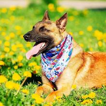 8 Pcs Floral Dog Bandana Spring Flower Pet Triangle Bib Scarf Daisy Rose Pet Bandana Suitable For Most Dog And Cat(Cute Pattern)Christmas - Cute Pattern - View 7