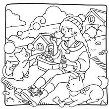 1 Book "Simple & Happy: Selfie Girl & Puppy Coloring Book", Suitable For Adults And Teens, Super Cute And Cozy Space Design To Help You Relax (Cozy Space Coloring Book), Great Gift For Friends, Couples And Family, Essential For Back To School, Relaxation. [Essential For Hand-Drawn] Warm Coloring Book Suitable For Beginners, Can Be Used For Sketching And Relaxation. - Multicolor - View 10