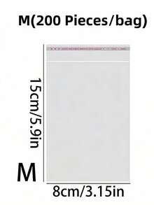 1000pcs/100pcs/200pcs Self-Adhesive Resealable OPP Bags, Transparent Resealable Plastic Bags, Bulk Sealed Plastic Bags For Packaging Small Gifts, Party Favors And Toys - Clear - View 12