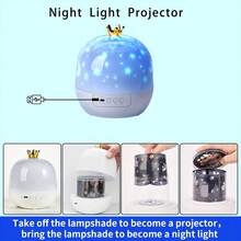 Galaxy Star Projector Night Light, 21 Movie Modes, Bedroom & Ceiling Crown Night Light, Adjustable Brightness Star Projector With 360° Rotation, Birthday, Christmas, Valentine's Day Gift, Room Decor - Multicolor - View 6
