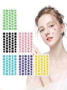 1400/560/280/40 pezzi Adesivi a forma di stella, adesivi decorativi per Ognissanti e Natale, adesivi a stella colorati, adatti per decorazioni per feste, decorazioni per foto di vacanze, decorazioni per il viso (solo per decorazione, non per il trucco) 1200/480/240, trucco, economico, decorazione per la stanza, vanità, viaggio, camera da letto, accessori per il trucco, economico, regalo di Natale, trucco, strumenti per il trucco, merci economiche, regalo, regalo per le donne, regalo di Natale - Multicolore - Visualizzare 10