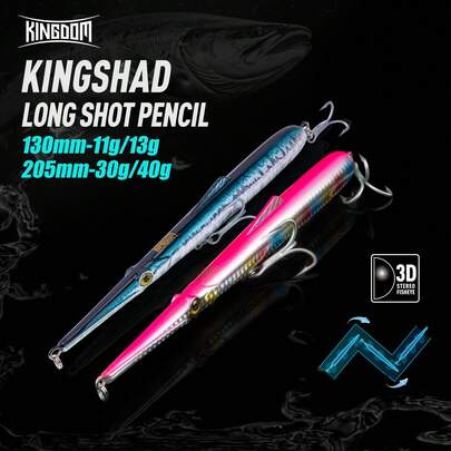  Esche da pesca Kingshad Kingdom, affondanti e galleggianti da 11g/13g/30g/40g per acqua dolce e salata, lancio lontano facile per bass, luccio, trota, persico, duri wobbler artificiali, adatti per pescatori professionisti e principianti, regalo perfetto per Natale, Ringraziamento, Ognissanti e Capodanno